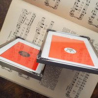 Set of two vintage silver plated photo frames | Small silver plated photo frames | Vintage picture frames | Matching frames