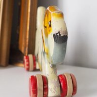 Vintage wooden toy set | Vintage children's abacus | Wooden shape sorter | Vintage wooden blocks | Vintage wooden dog | Vintage wooden toys