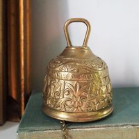 Vintage brass hanging bell | Brass hanging bell | Brass dinner bell | Vintage hanging bell | Vintage brass bell