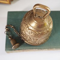Vintage brass hanging bell | Brass hanging bell | Brass dinner bell | Vintage hanging bell | Vintage brass bell