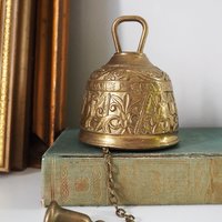 Vintage brass hanging bell | Brass hanging bell | Brass dinner bell | Vintage hanging bell | Vintage brass bell