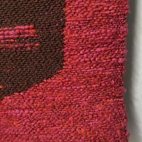 Vintage wall hanging | Large wall hanging | Scandinavian wall tapestry | 1970s wall tapestry | Retro wall hanging | Red and brown tapestry