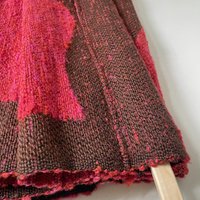 Vintage wall hanging | Large wall hanging | Scandinavian wall tapestry | 1970s wall tapestry | Retro wall hanging | Red and brown tapestry