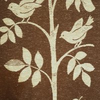 Vintage wall hanging | Large wall hanging | Scandinavian woven textile | Bird wall hanging | Brown and white wall hanging