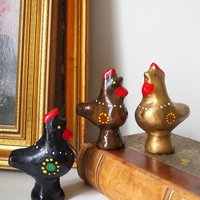 Vintage bird whistle set | Ceramic bird whistles | Retro bird whistles | Colourful bird whistles | Made in Finland | Finnish bird whistles