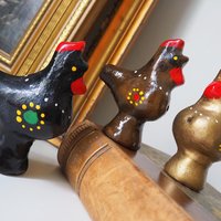 Vintage bird whistle set | Ceramic bird whistles | Retro bird whistles | Colourful bird whistles | Made in Finland | Finnish bird whistles