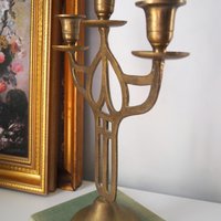 Vintage three arm candelabra | Vintage candelabrum | Three arm candlestick holder | Vintage candelabra | Art nouveau candelabrum