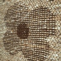 Vintage wall hanging | Floral wall tapestry | Retro wall hanging | Scandinavian wall hanging | Brown and beige wall hanging