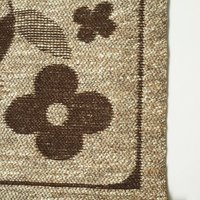 Vintage wall hanging | Floral wall tapestry | Retro wall hanging | Scandinavian wall hanging | Brown and beige wall hanging