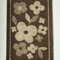 Vintage wall hanging | Floral wall tapestry | Retro wall hanging | Scandinavian wall hanging | Brown and beige wall hanging