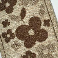 Vintage wall hanging | Floral wall tapestry | Retro wall hanging | Scandinavian wall hanging | Brown and beige wall hanging