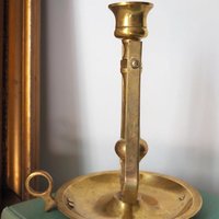 Vintage gimbal candlestick holder | Gimbal brass candlestick holder | Vintage chamber candle holder | Vintage ship candlestick holder