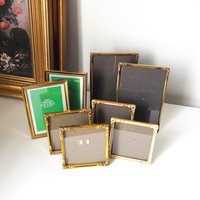 Vintage brass photo frame sets | Set of two vintage brass photo frames | Matching vintage frames | Brass picture frames | Vintage frames