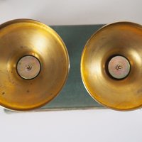 Pair of vintage candlestick holders | Brass candlestick holders | Simple brass candlestick holders