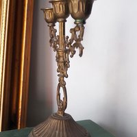 Vintage three arm candelabra | Ornate candelabra | Three arm candlestick holder | Vintage candelabrum | Small candelabrum