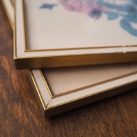 Set of two vintage framed rose prints | Framed floral wall art | Vintage rose prints wall art | Vintage Redoute roses prints