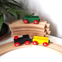 Vintage Brio train set | Wooden train set for children | Vintage train set for kids | Vintage wooden toy train | Vintage toys | Brio 33115