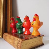 Vintage bird whistle set | Ceramic bird whistles | Retro bird whistles | Colourful bird whistles | Made in Finland | Finnish bird whistles