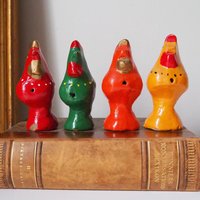Vintage bird whistle set | Ceramic bird whistles | Retro bird whistles | Colourful bird whistles | Made in Finland | Finnish bird whistles