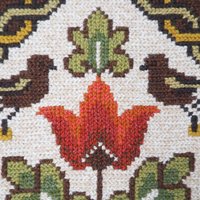 Vintage wall hanging | Scandinavian wall hanging | Traditional wall tapestry | Birds and flowers wall hanging | Swedish tapestry
