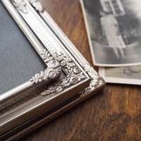 Set of three vintage photo frames | Vintage silver plated photo frames | Silver plated Danish frames | Silver plated picture frames