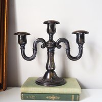 Vintage three arm candelabra | Silver plated candelabrum | Three arm candlestick holder | Vintage candelabrum | Vintage candle holder