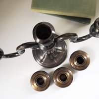 Vintage three arm candelabra | Silver plated candelabrum | Three arm candlestick holder | Vintage candelabrum | Vintage candle holder