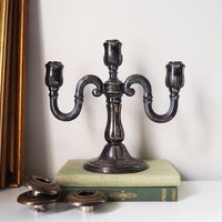 Vintage three arm candelabra | Silver plated candelabrum | Three arm candlestick holder | Vintage candelabrum | Vintage candle holder