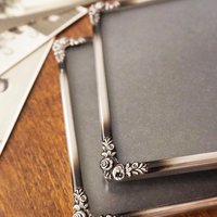 Set of two vintage silver plated photo frames | Small silver plated photo frames | Vintage picture frames | Matching frames