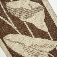 Vintage wall hanging | Long wall hanging | Scandinavian woven textile | Brown and beige wall hanging | Retro wall hanging
