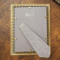 Vintage photo frame | Vintage brass and white photo frame | Brass picture frame | Vintage Jyden picture frame | Danish photo frame