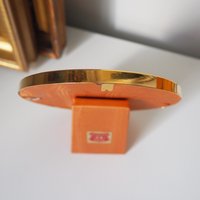 Vintage gold plated photo frame | Oval gold plated photo frame | Danish picture frame | Vintage Jyden picture frame | Oval photo frame