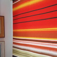 Vintage wall hanging | Finnish Raanu | Scandinavian wall tapestry | Red Raanu wall hanging | Large vintage wall tapestry | Made in Finland