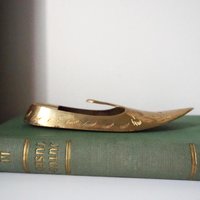 Vintage brass ashtray | Shoe shaped ashtray | Brass shoe ashtray | Brass home decor | Small ashtray | Vintage tobacciana