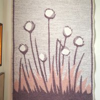 Vintage wall hanging | Large wall hanging | Vintage wall tapestry | Scandinavian woven textile | Made in Finland | Cottongrass tapestry