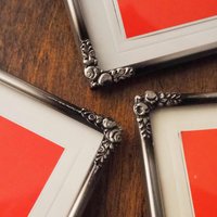 Set of three vintage photo frames | Vintage silver plated photo frames | Silver plated vintage frames | Silver plated picture frames