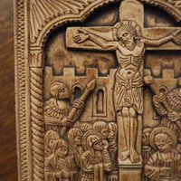 Vintage Orthodox icon | Orthodox icon | Ceramic religious icon | Vintage ceramic icon | Small vintage icon