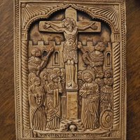 Vintage Orthodox icon | Orthodox icon | Ceramic religious icon | Vintage ceramic icon | Small vintage icon