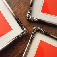Set of three vintage photo frames | Vintage silver plated photo frames | Silver plated vintage frames | Silver plated picture frames