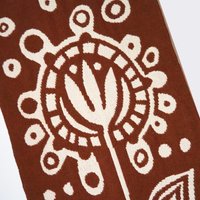 Vintage wall hanging | Long white and brown wall hanging | Scandinavian wall hanging | Vintage wall tapestry | Handmade wall tapestry