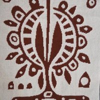 Vintage wall hanging | Long white and brown wall hanging | Scandinavian wall hanging | Vintage wall tapestry | Handmade wall tapestry