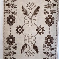 Vintage wall hanging | Brown and light beige wall hanging | Scandinavian wall hanging | Vintage wall tapestry | Handmade wall tapestry