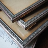 Set of three vintage photo frames | Silver plated photo frames 11x16 cm | Vintage silver plated picture frames | Vintage picture frames