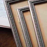 Set of three vintage photo frames | Silver plated photo frames 11x16 cm | Vintage silver plated picture frames | Vintage picture frames