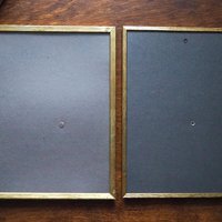 Set of two vintage photo frames | Vintage brass frames | Matching vintage frames | Vintage brass frame set | Vintage Jyden frames
