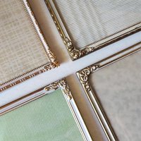 Set of four vintage photo frames | Set of four mismatched vintage frames | Vintage brass picture frames | Vintage brass frame set