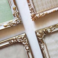 Set of four vintage photo frames | Set of four mismatched vintage frames | Vintage brass picture frames | Vintage brass frame set