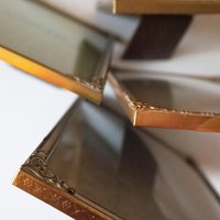 Set of four vintage photo frames | Set of four mismatched vintage frames | Vintage brass picture frames | Vintage brass frame set