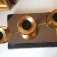 Vintage three arm candelabrum | Vintage brass candelabrum | Three arm candlestick holder | Vintage candelabra | Art nouveau candelabrum