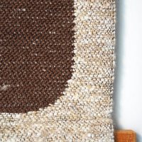 Vintage wall hanging | Large wall hanging | Scandinavian wall tapestry | Brown and beige wall hanging | Made in Finland